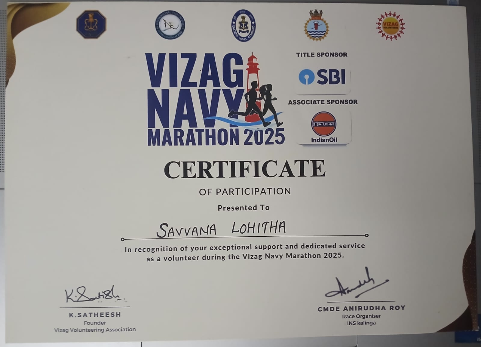Vizag Navy Marathon 2025 Event