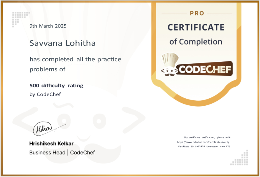C Certificate