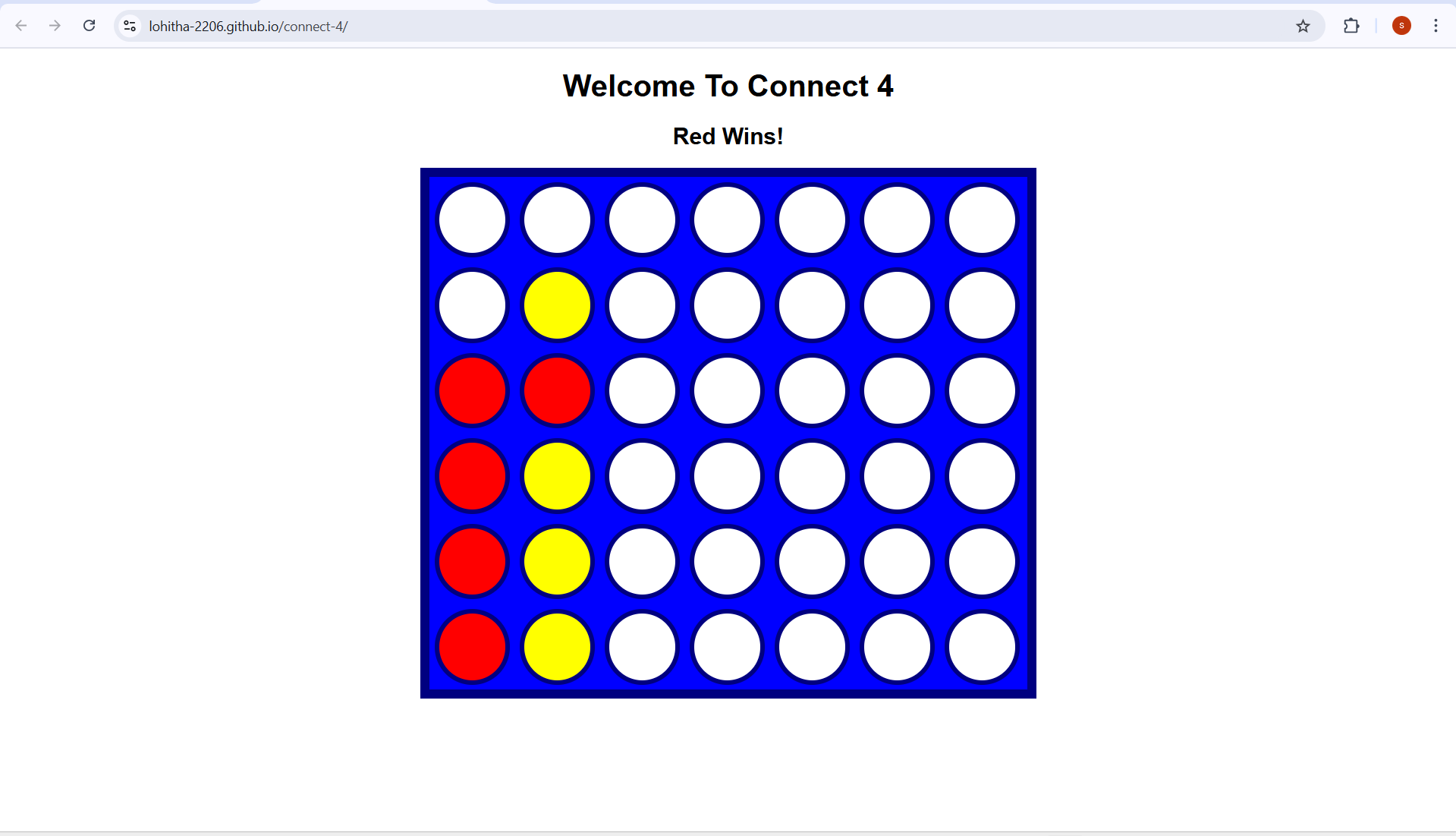 Connect 4 Game