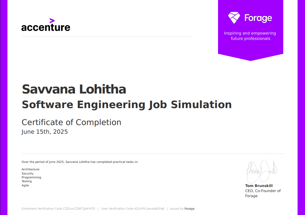 Software Engineering Certificate