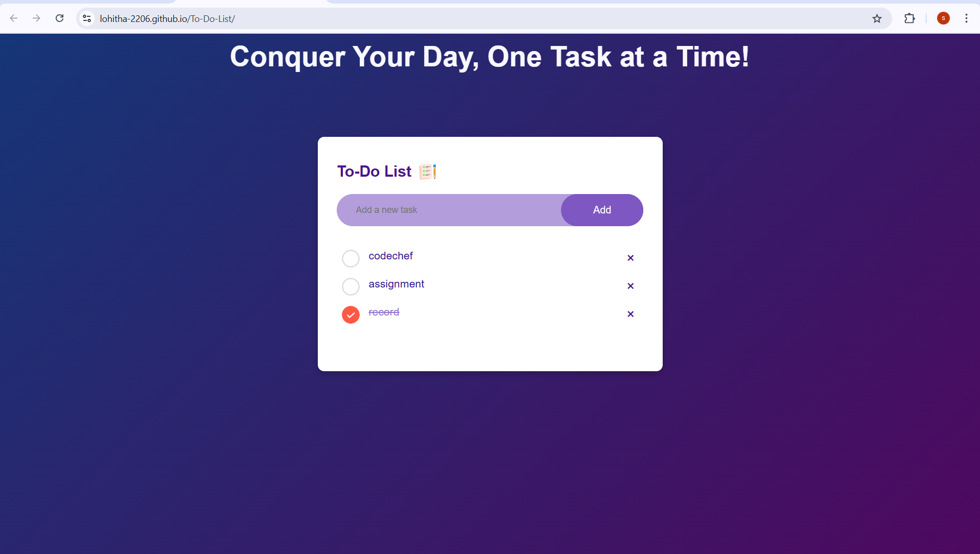 To-Do List App